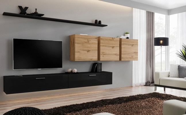 Komplett Set 7tlg TV-Ständer Sideboard Wohnzimmermöbel Modern Einrichtung