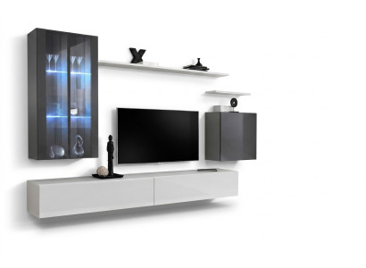 Komplett Wand Regale Wohnzimmermöbel 3x Wandschrank Luxus TV-Ständer Sideboard