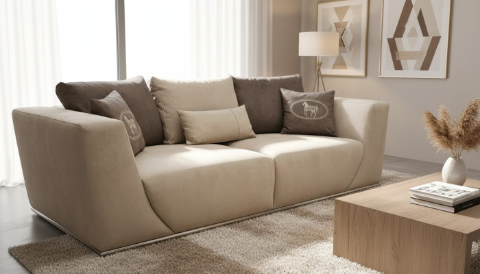 Wohnzimmer Sofa Dreisitzer Modern Sofa Couch Polster Möbel Textil Einrichtung