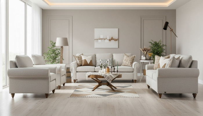 Wohnzimmer Sofagarnitur Modern Design Möbel 2x Sofa Dreisitze 2x Sessel