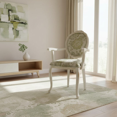 Klassischer Designer Einrichtung Esszimmer Stuhl mit Armlehnen Neu Möbel