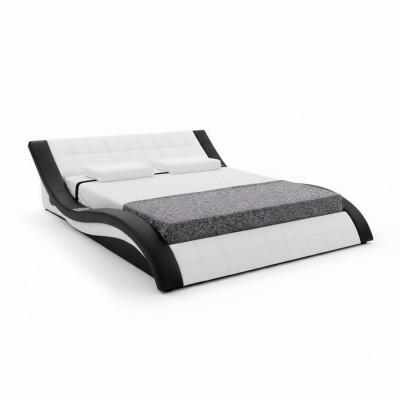 Design Bett Big Betten Leder Hotel Polster 180x200 Multifunktion Regal