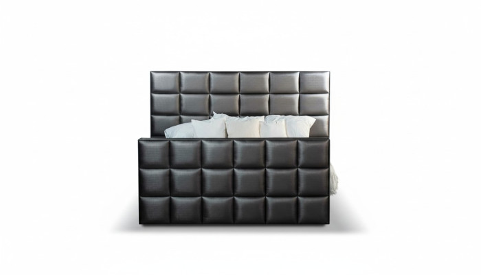 Schlafzimmer Betten Kunstleder Luxus Bett Boxspringbett 180 x 200 cm