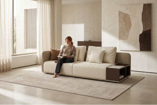 Luxus Sofa Dreisitzer Couch Modern Polster 3 Sitzer Textil Couchen Möbel