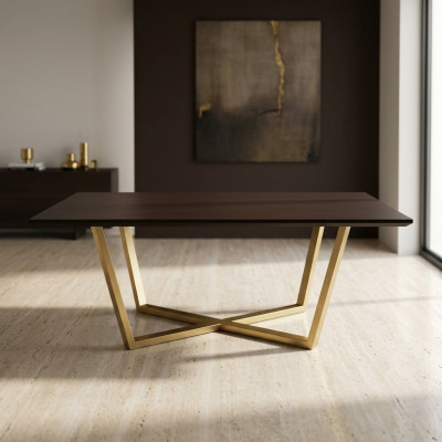 Luxus Tisch Braun Tische Esszimmer Esstisch Design Esstische 208x104