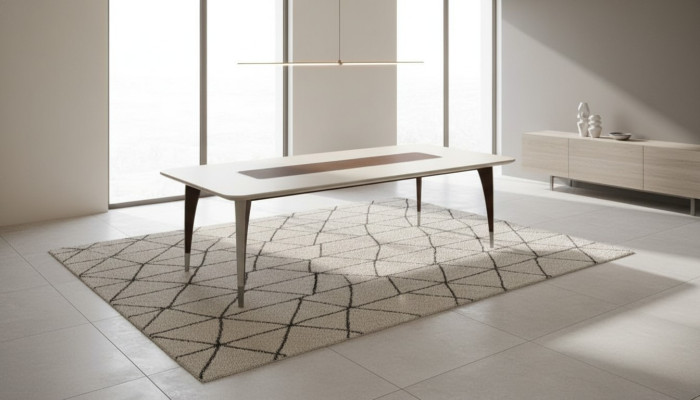 Luxuriöser Esstisch für Esszimmer in weißer Farbe moderne Holz möbel
