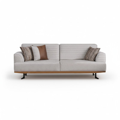 Zeitgenössisches Luxussofa mit Grauer Polsterung für das Wohnzimmer