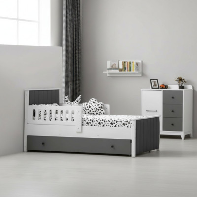 Kinderbett Bett Kinderzimmer Kinderzimmermöbel Bettrahmen Weiße Holz