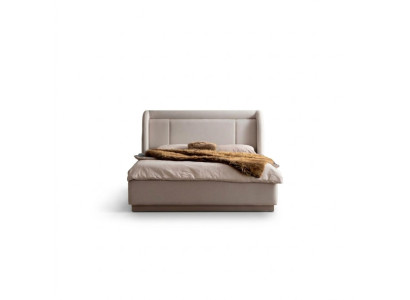 Modernes Beiges Bettgestell Schlafzimmer Doppelbett Luxuriöse Möbel Neu