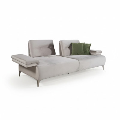  Hellbeiges Sofa Designer 3-Sitzer Wohnzimmer Edle Couchen Moderne Sofas