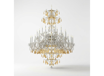 Lampe Kronleuchter Designer Exklusive Pendelleuchte Wohnzimmer Stil