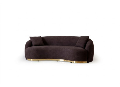 Designer Sofa 4 - Sitzer Braun farbe Neuheit in Wohnzimmer Modern