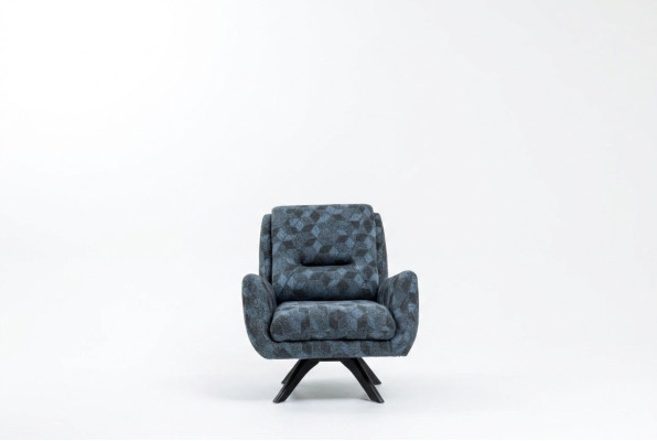 Wohnzimmer Luxus Sessel grau Club Lounge Modern Designer Möbel Einrichtung
