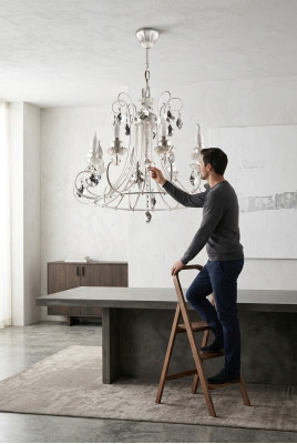Kronleuchter Wohnzimmer Lampe Leuchte Deckenleuchte neu schick Luxus zu Hause