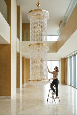Hängeleuchte Kronleuchter Lampe Deckenleuchte Lampen Kristalllampe 50x200