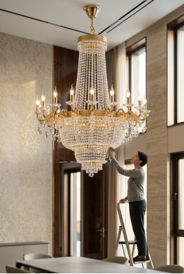 Lampe Hängeleuchte Kronleuchter Lampen Kristalllampe Deckenleuchte 98x150