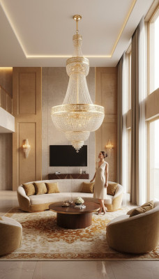 Kronleuchter Lampe Hängeleuchte Kristalllampe Deckenleuchte Lampen 100x315