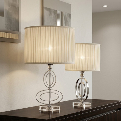 Klassische Tischlampe Kronleuchter Kristall Tischleuchte Lampe