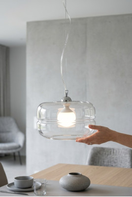 Moderner Transparenter Hängeleuchter Pendelleuchte Decken Lüster Design