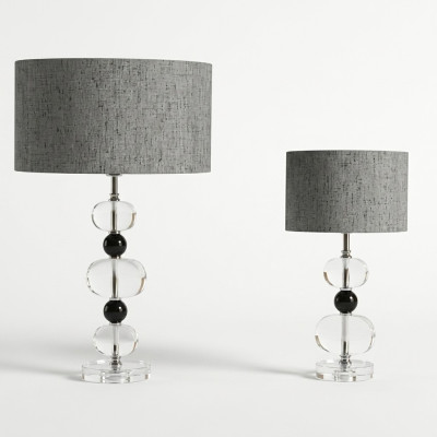 Stilvolle Tischlampe Graue Lampe Moderne Beleuchtung Tischlampe neu