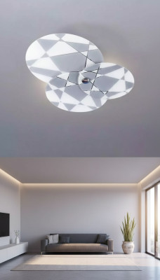 Kronleuchter Stil Moderne Deckenleuchte schön Lampe neu Luxus Grau