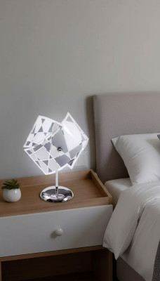Stilvolle Tischlampe Modern Kristall Kronleuchter Grau Tischlampe Neu