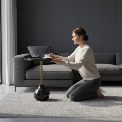 Couchtisch Luxus Design Couch Tisch Kaffee Beistell Tische Wohnzimmer Rund