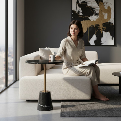 Couchtisch Luxus Design Couch Tisch Kaffee Beistell Tische Wohnzimmer Rund