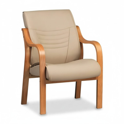 Stuhl Kunstleder Design Polsterstuhl Beige Stühle Esszimmerstuhl Bürostuhl