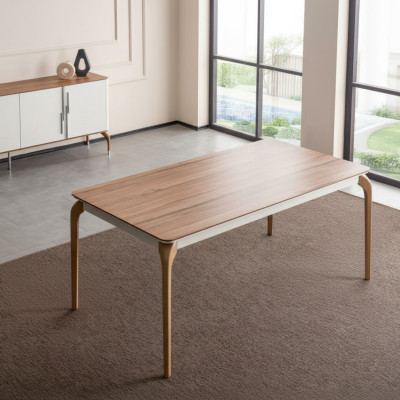 Luxus Esstisch Esszimmertisch Essecke Tisch Esszimmer Modern Holz Braun