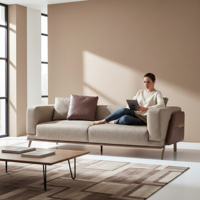 Luxus Sofa 4 Sitzer Sofas Modern Polstersofas Textil Designer Couch Neu