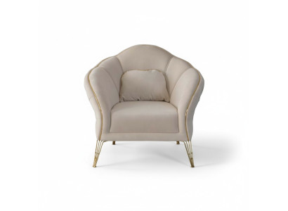 Modern Chesterfield Design Beige Sofa 2x Sessel Polster Couch Couchen Neu