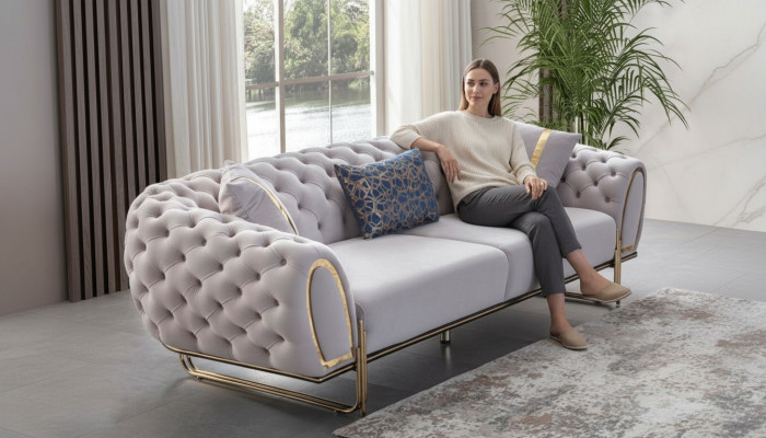 Luxuriöse 2x Chesterfield Sofas Designer Polster Couchen Moderne Möbel