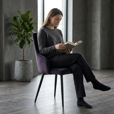 Schwarzer Designer 2x Stühle Luxus Esszimmer Einsitzer Moderne Einrichtung