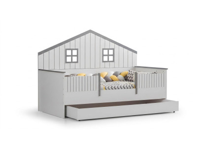 Modern Ausziehbares Kinderbett Luxuriöses Schlafzimmer Bett Holz Möbel