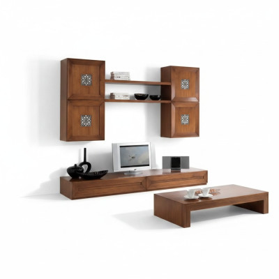 Wohnzimmermöbel Set Designer Wohnzimmer Braun Sideboard Wohnwand Neu