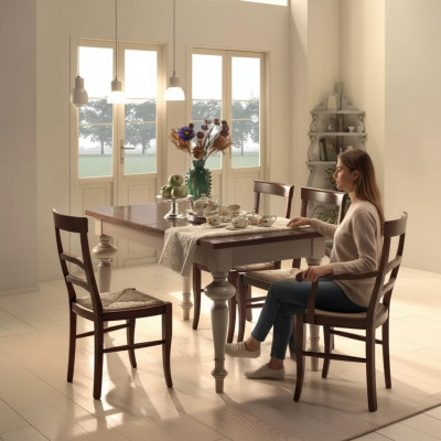Luxus Klassisch Esstisch Holz Rechteckig Braun Tisch Esszimmer Esstische Neu