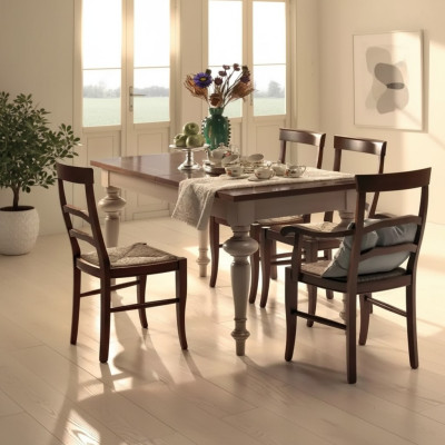 Luxus Klassisch Esstisch Holz Rechteckig Braun Tisch Esszimmer Esstische Neu