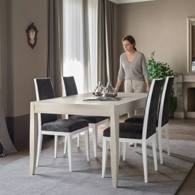 Modern Esszimmer Set Tisch Klassische Stuhlgruppe 4x Stühle 5tlg. Set Sitzgruppe