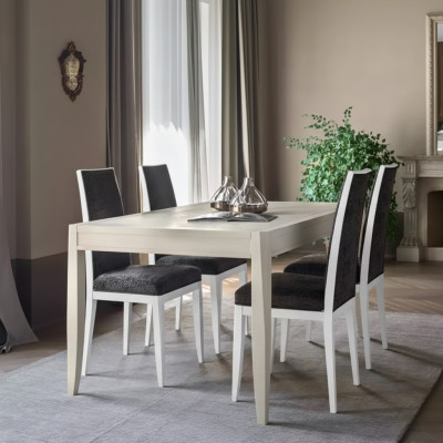 Modern Esszimmer Set Tisch Klassische Stuhlgruppe 4x Stühle 5tlg. Set Sitzgruppe