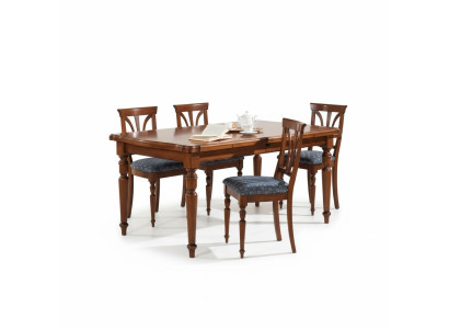 Design Ess Zimmer Stuhl Set Tische 4x Stühle Essgruppe Garnitur 5tlg.