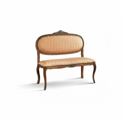 Designer Sitz Polster Bank Polster Sitz Hocker Bank Holz Stil Braun