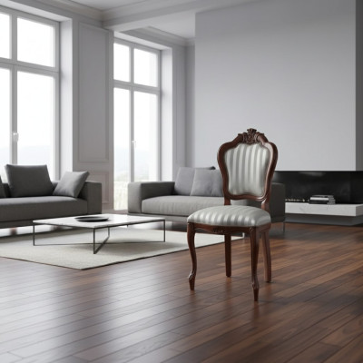 Stuhl Holz Italienische Möbel Esszimmer Stühle Luxus Design Lehnstuhl
