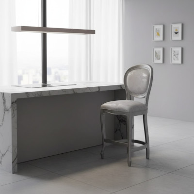 Klassische Grau Stuhl Designer Barhocker Holzstuhl Luxus Neu Möbel