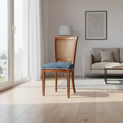 Stuhl Klassischer Esszimmerstuhl Luxus Sitzmöbel Designer Lehnstuhl