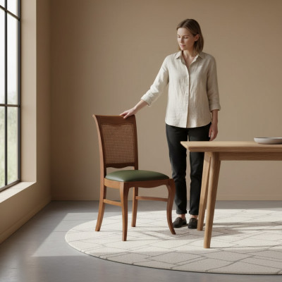 Klassischer Stuhl Esszimmer Polster Sitzmöbel Luxus Design Sitz Neu