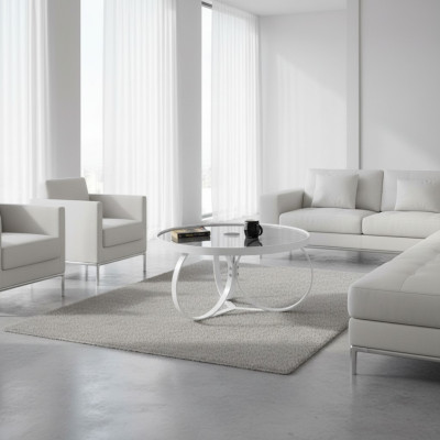 Weiß Couchtisch Wohnzimmer Einrichtung Designer Glastisch Beistelltisch