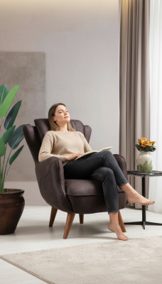 Luxus Möbel Wohnzimmer Sessel Polstersitz Modern Design Polstersessel