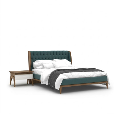 Schlafzimmer Set 3tlg Luxus Doppel Bett 2x Nachttische Modern Möbel