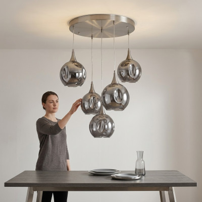 Kronleuchter Metall Lampe Leuchten Lampen Deckenleuchten 55x80 Leuchte